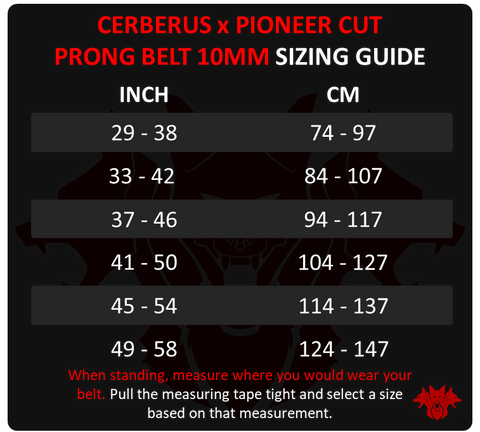 Image of CERBERUS X Pioneer Cut Powerlifting Belt (10mm)
